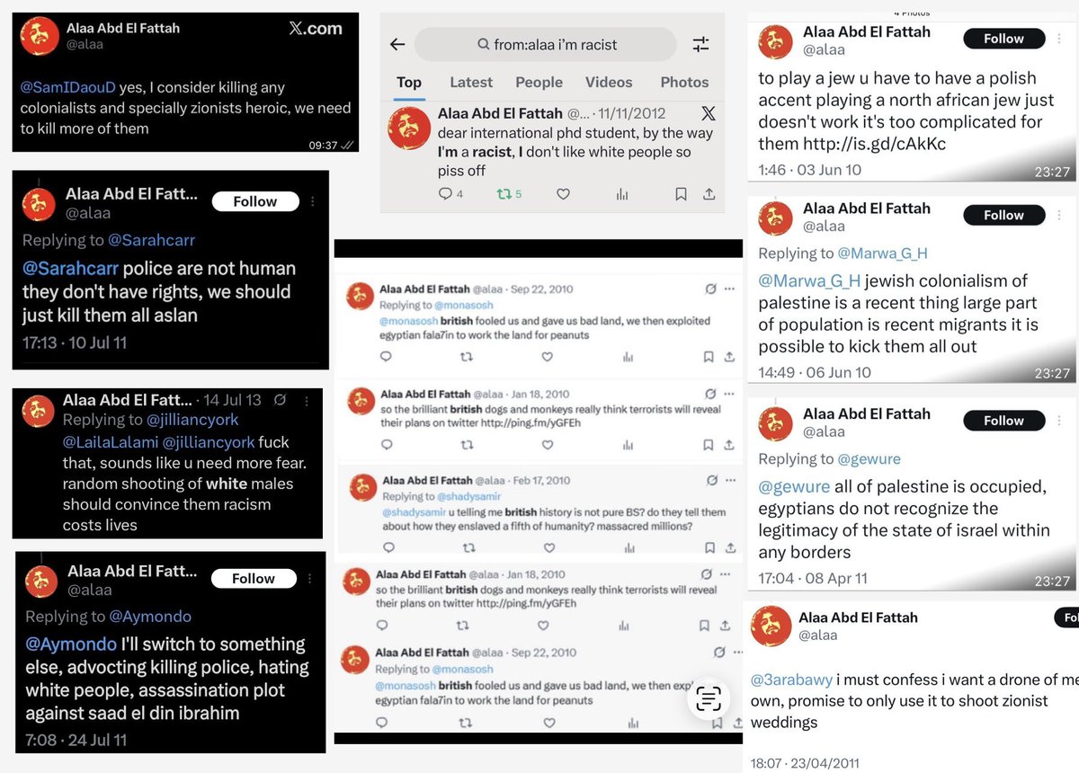 DrunkenAnarchi1's tweet photo. Every damn celebrity with #FreeAlaa you continue to provide examples why your rebuke was deserved. https://t.co/khLSC3Qxts
