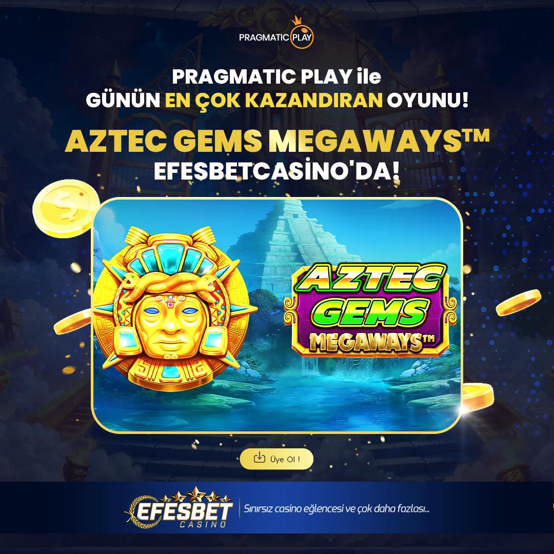 👑 #Efesbetcasino ile Günün Kazandıran Slot Oyunu!

🪙 AZTEC GEMS MEGAWAYS🪙

🎁 500₺ Deneme Bonusu!
📱 #Lisanlı Bahis Cebinizde 👉 efesapp.com

💥 En yüksek RTP oranı %99 ile #Efesbet'te kazanç zamanı!

🌐 Güncel Giriş 👉 t2m.io/efesbetcasinos…