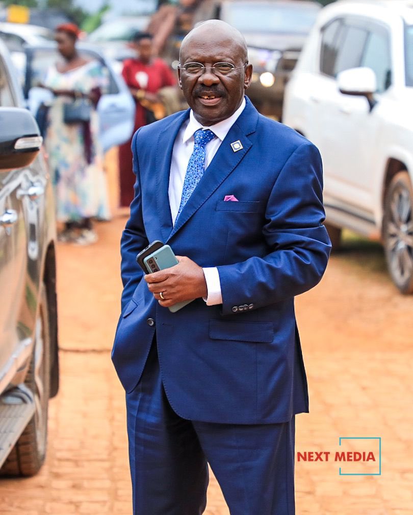 nbstv's tweet photo. PHOTOS: Commissioner General of Uganda Prisons, Dr. Johnson Byabashaija, is at St. Peter’s Cathedral Rugarama, for the thanksgiving service in honour of the late Mzee Nathaniel Sebugunzu.

#NBSUpdates https://t.co/Hw1i8YegrS