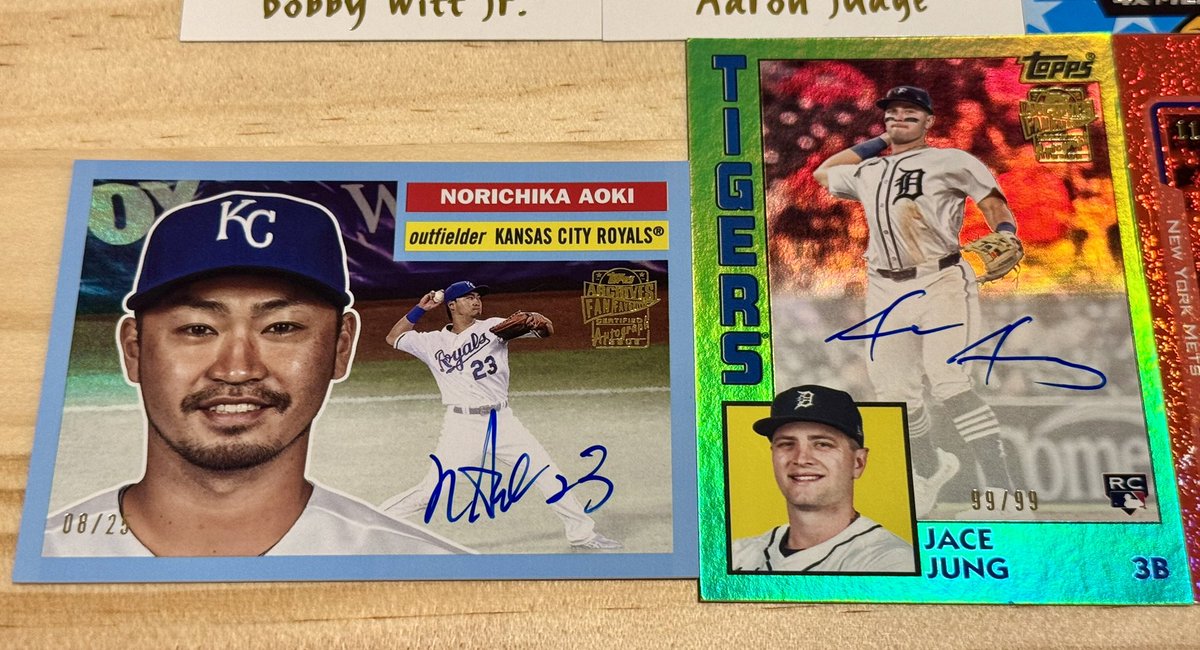 Ayo Dosunmu RC auto /25シリ 2025 TOPPS ARCHIVES BASEBALL オートはまさかの… 今月2枚目の青木さん