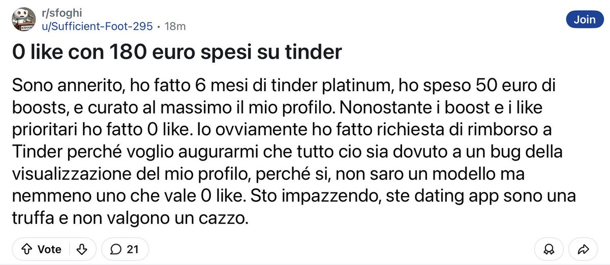 il bug di tinder 🥌