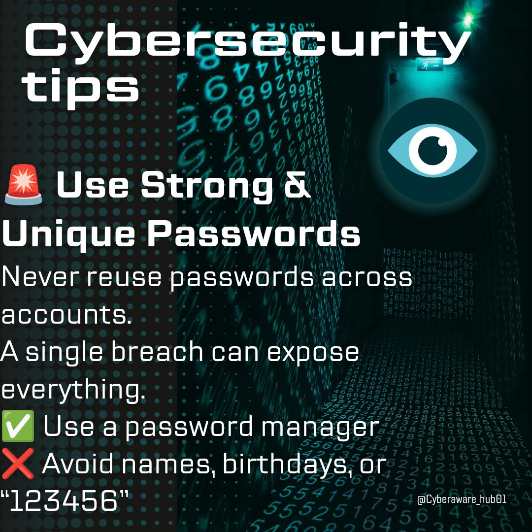 Dozie_101's tweet photo. 🚨Security tip today
Small security habit today can prevent big attacks tomorrow ...
Stay safe, stay informed.
#cybercrime
#cybersecurity
#infosec
#cybercrime
#hackingawareness
#databreach
#onlinesafety
#cybernews
#techsecurity
#digitalprivacy https://t.co/9B0xypdu1p