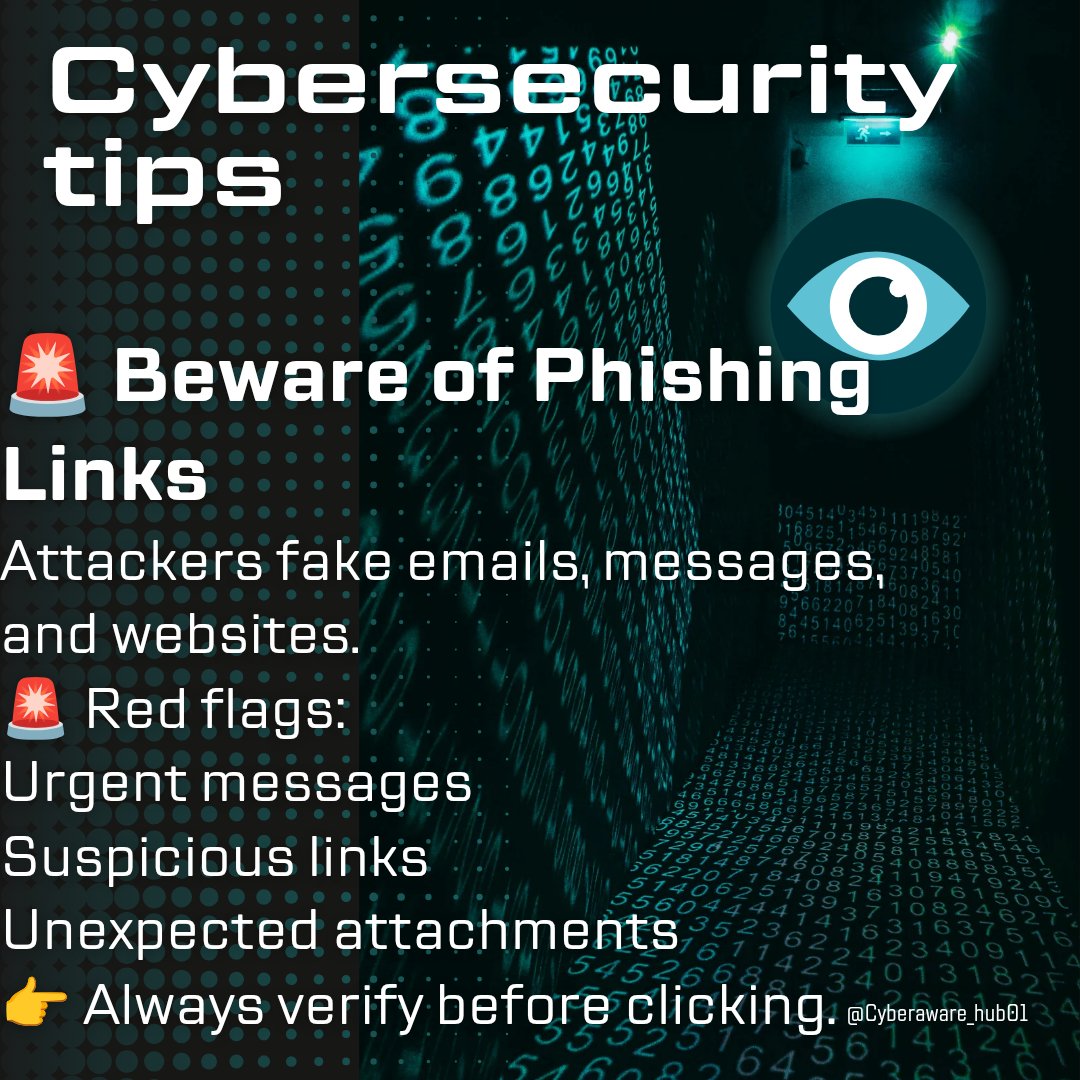 Dozie_101's tweet photo. 🚨Security tip today
Small security habit today can prevent big attacks tomorrow ...
Stay safe, stay informed.
#cybercrime
#cybersecurity
#infosec
#cybercrime
#hackingawareness
#databreach
#onlinesafety
#cybernews
#techsecurity
#digitalprivacy https://t.co/9B0xypdu1p
