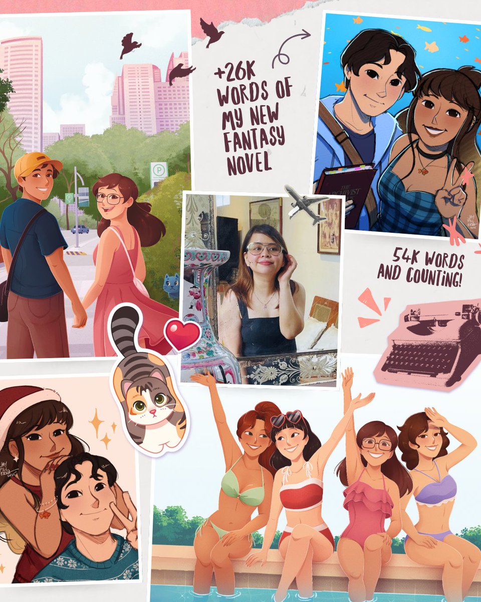 jaypillerva's tweet photo. Art vs. Artist - 2025 💖

I didn't make a lot of personal art this year, so decided to add my writing progress, too XD https://t.co/mF71JSuRIr