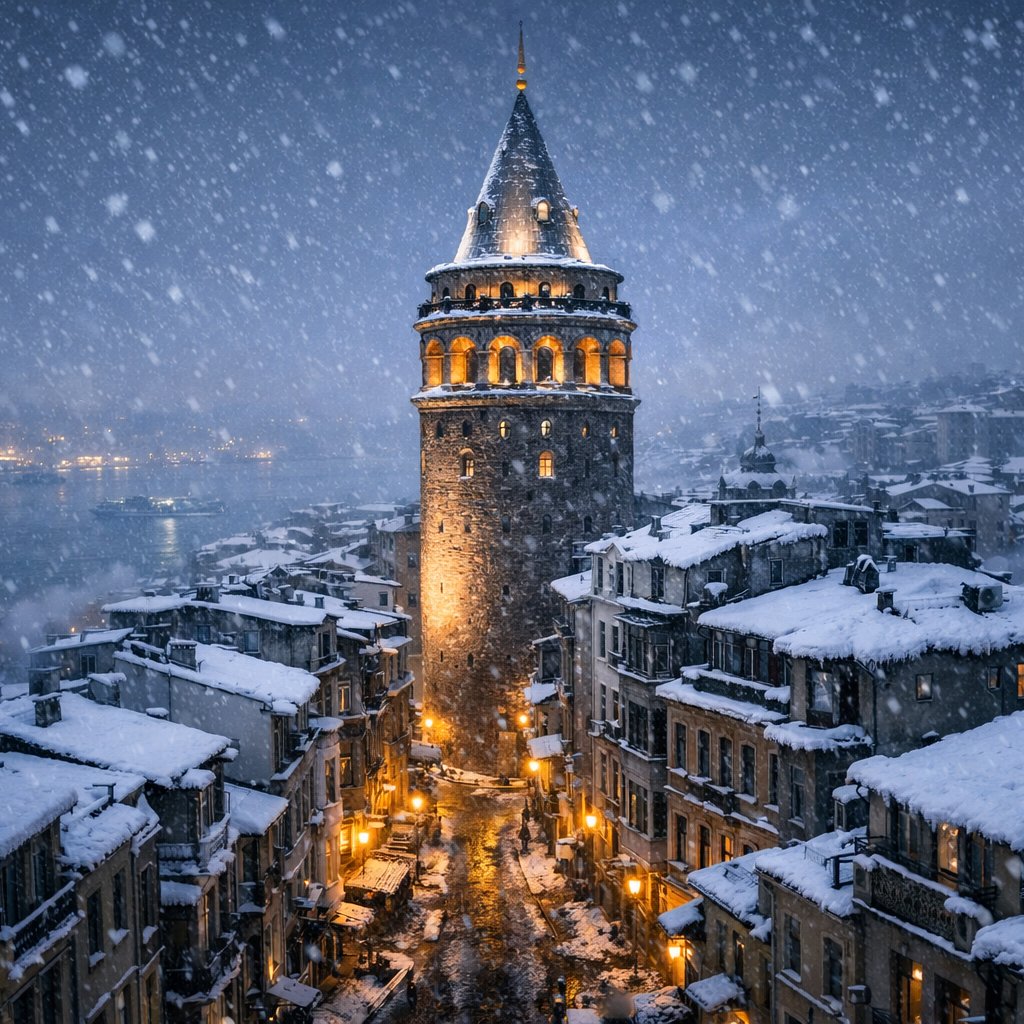 1 Ocak'ta İstanbul'da kent genelinde kar yağışı bekleniyor.