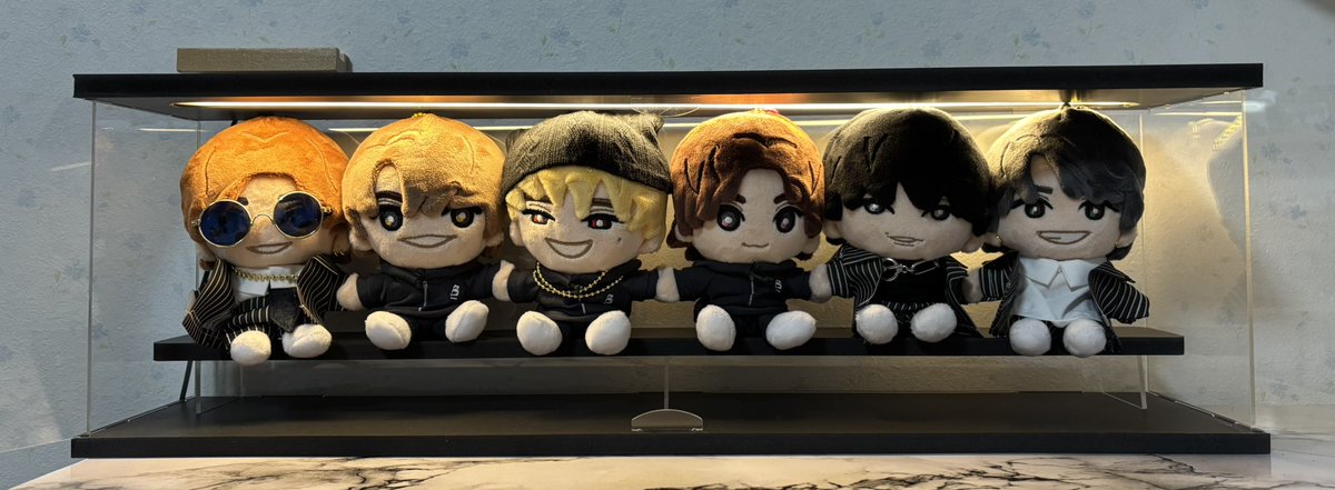 ストぬい6人ぴったし入るケース素晴らしすぎて✨ ライトつくし前に段差