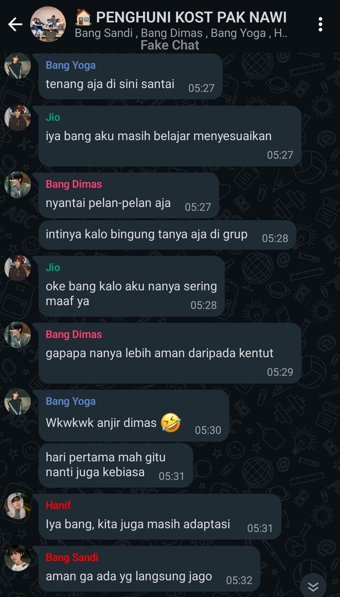 TWSngekos's tweet photo. 1. Aturan pertama di kost ini 

---- A TWS AU LOKAL https://t.co/4cRMvXZlAK