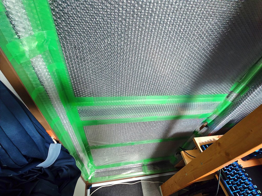 ここまで断熱処理したところでエアコンは暖房ができることを思い出した