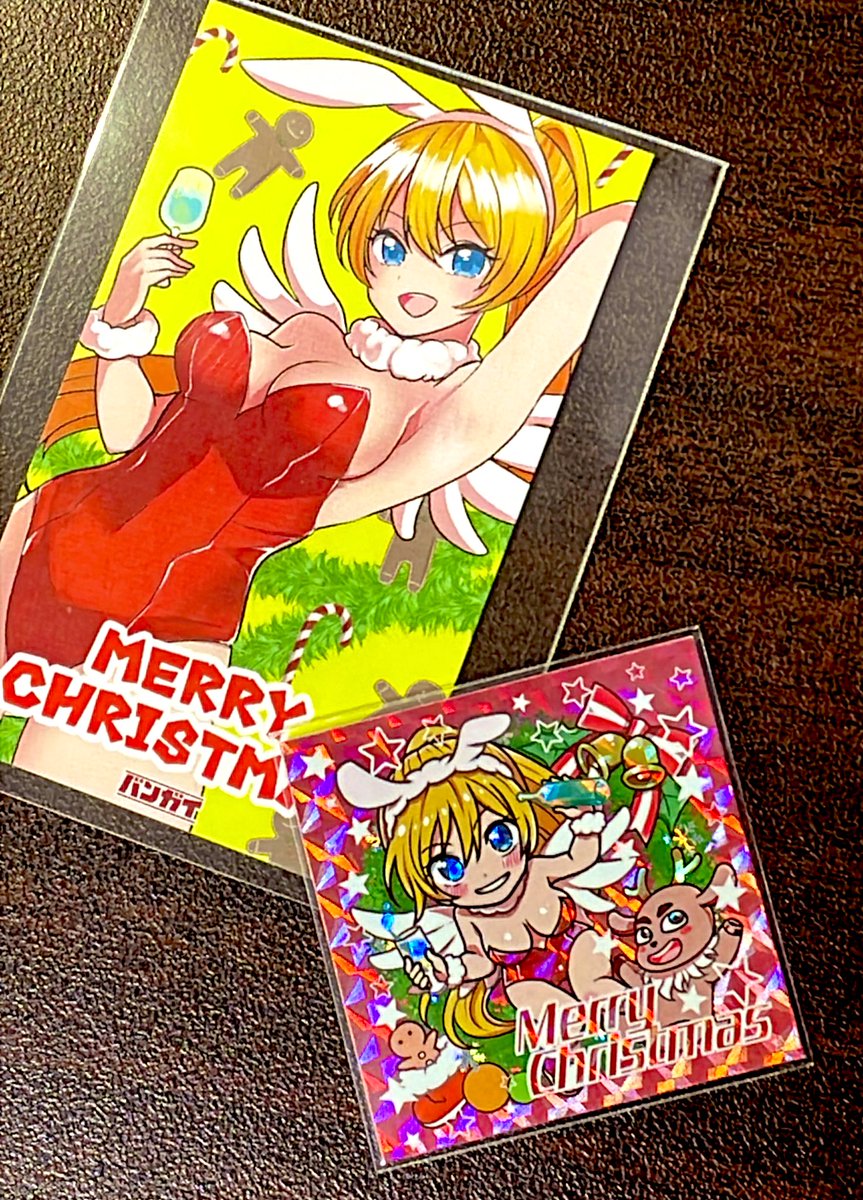 <a href="/KSJhituzi/">バンガイ(KSJ)</a> 
バンガイさんのクリスマスシール買ってました‼️特に箔押しとか、きらきらした仕様というわけではないですが、ふつーでも十分素晴らしいイラストですよ‼️‼️裏面のエンゼルたんイラストも最高たです❣️細かい言葉は要りません、これでいいのだっ😁👍