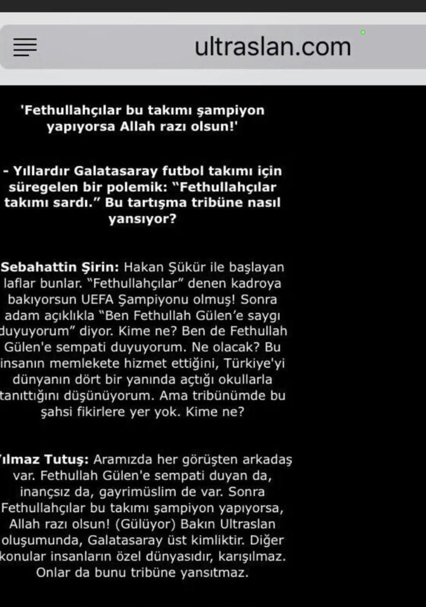 💥💥💥💥 SKANDAL 💥💥💥💥

Dün devleti tehdit eden UA lideri Sebahattin Şirinin Fetö liderine sempati duyduğu ortaya çıktı ‼️