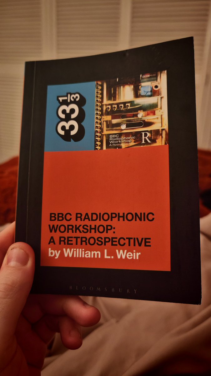 #NowReading

BBC Radiophonic Workshop | William L. Weir (33 1/3)

One of the most fascinating 33 1/3s I've had the pleasure of reading, about so much more than the Retrospective album.

A deep dive into the hugely influential Radiophonic Workshop - absolutely fascinating.