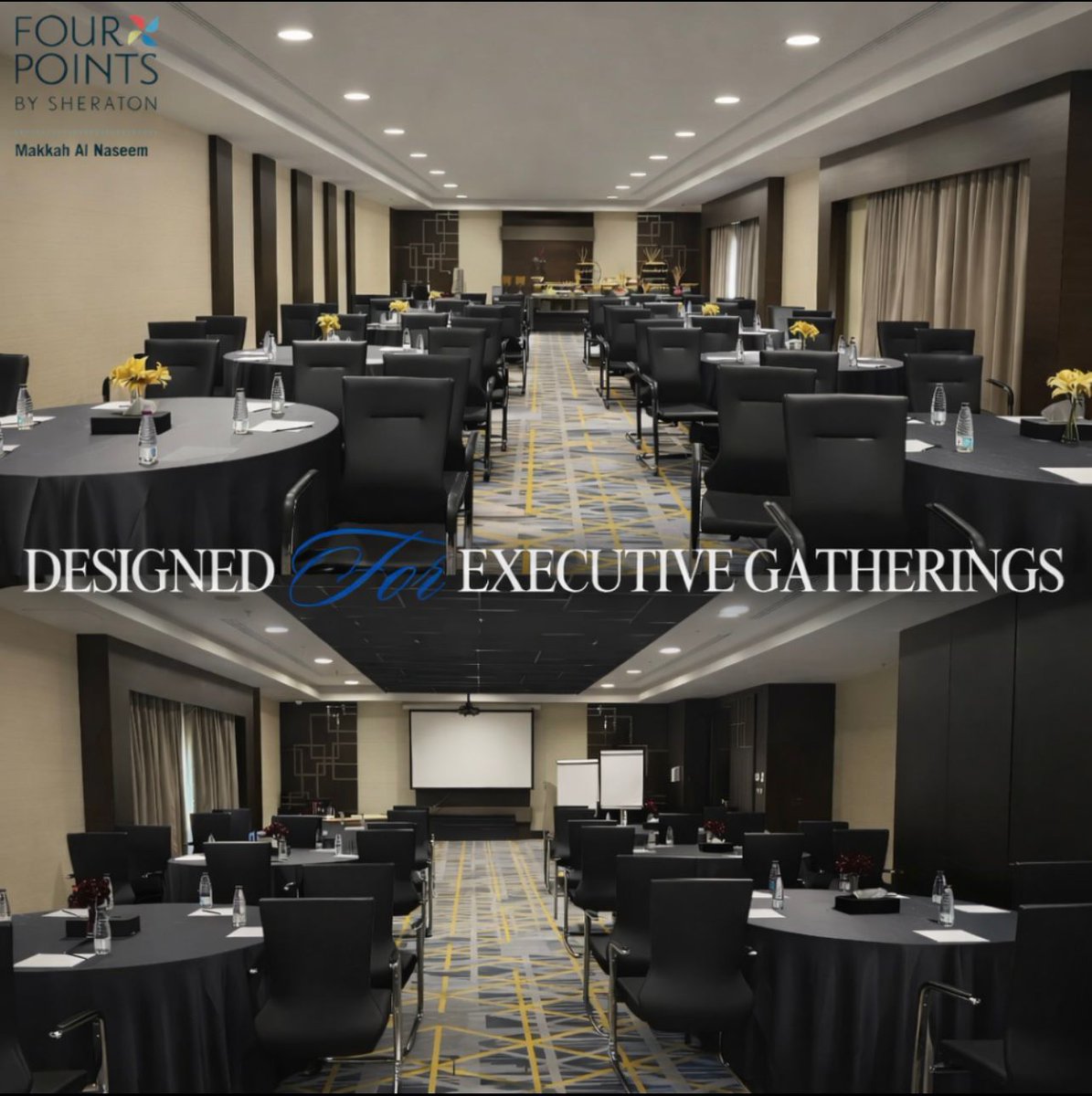 قاعات اجتماعات أنيقة لنجاح أعمالك.
Elegant meeting spaces for your success.

#MeetingRooms
#BusinessMeetings
#ExecutiveSpaces
#FourPointsBySheraton