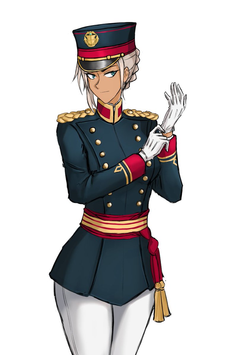 I haven't drawn characters in fancy dress uniforms in a while. There's something fun about just adding little unique design elements to uniforms that I enjoy.