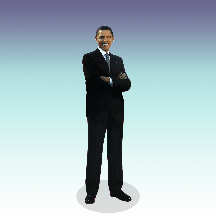 why does the image look like obama had a brawl render