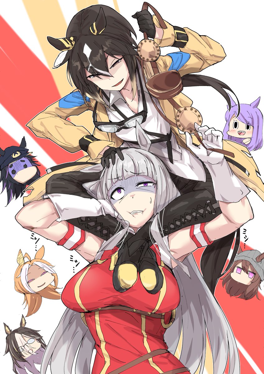 ゴールドシップ(ウマ娘) ,ナカヤマフェスタ(ウマ娘) 「#2025年自分が選ぶ今年の4枚 この4枚でしょうか もっと色々描きたかったな 」|ナギサのイラスト