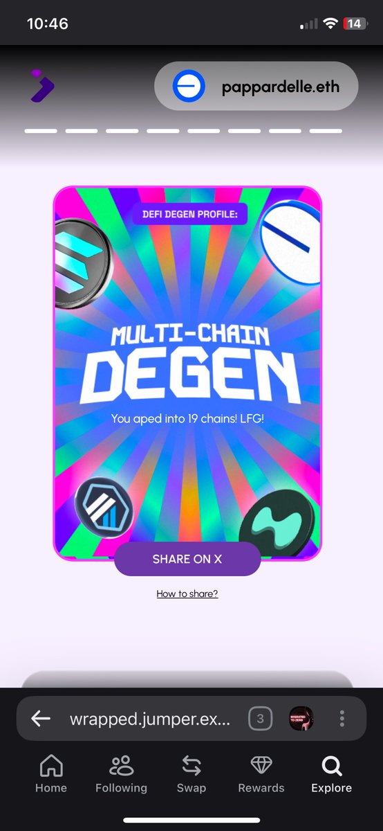 I've been Making. The. Jump 😌

Check out my <a href="/JumperExchange/">Jumper - Earn is Live</a>  Wrapped 2025 💜 #jumperwrapped
 wrapped.jumper.exchange/2025/0x5D69C42…