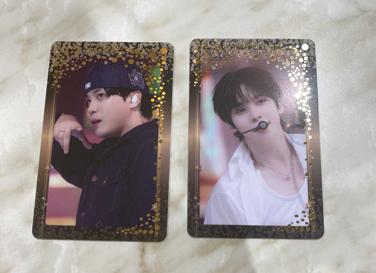 ATEEZ 人気歌謡 GOLDEN LOOP SBS人気歌謡＆歌謡大典 POP-UP インガ ポップアップ トレカ アチズ 交換

【譲】ユノ　ジョンホ

【求】サン　ソンファ
　　(どれでも検討します！)

郵送交換希望です📮
お気軽にリプお願いします🙇
 #ATEEZ交換  #アチズ交換