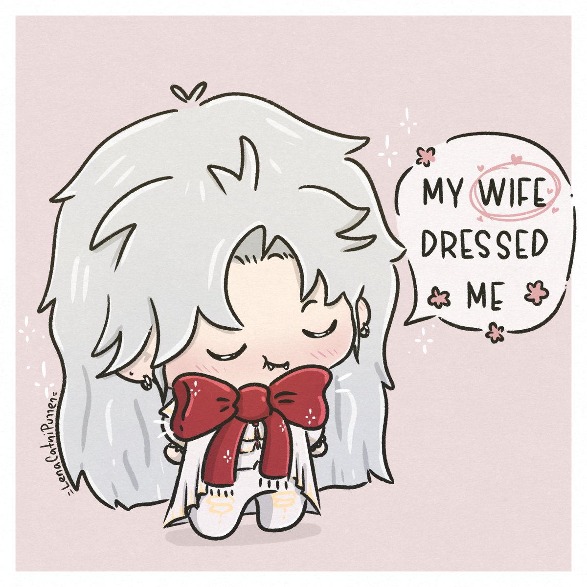 Archfiend and his new scarf 🧛🎀