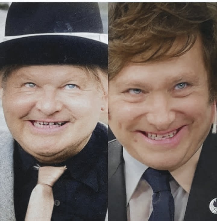 Aviso parroquial.
Por más que los abombados que lo siguen lo tuneen con inteligencia artificial y le inventen un cuerpo que no tiene, al papudo satánico, la cara de Benny Hill en su personaje de recontra pelotudo no se la arregla nadie.
Lucas 10:18: