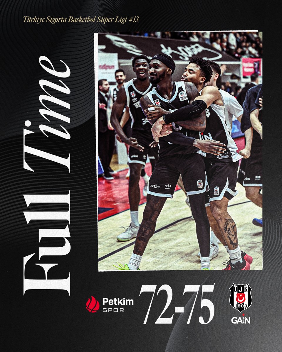 İzmir'de muhteşem final! Galibiyet serimizi 13'de 13 ile sürdürüyoruz. 😎

Aliağa Petkim Spor 72-75 Beşiktaş GAİN | Maç Sonucu

#TheBlackEagleRises 🦅