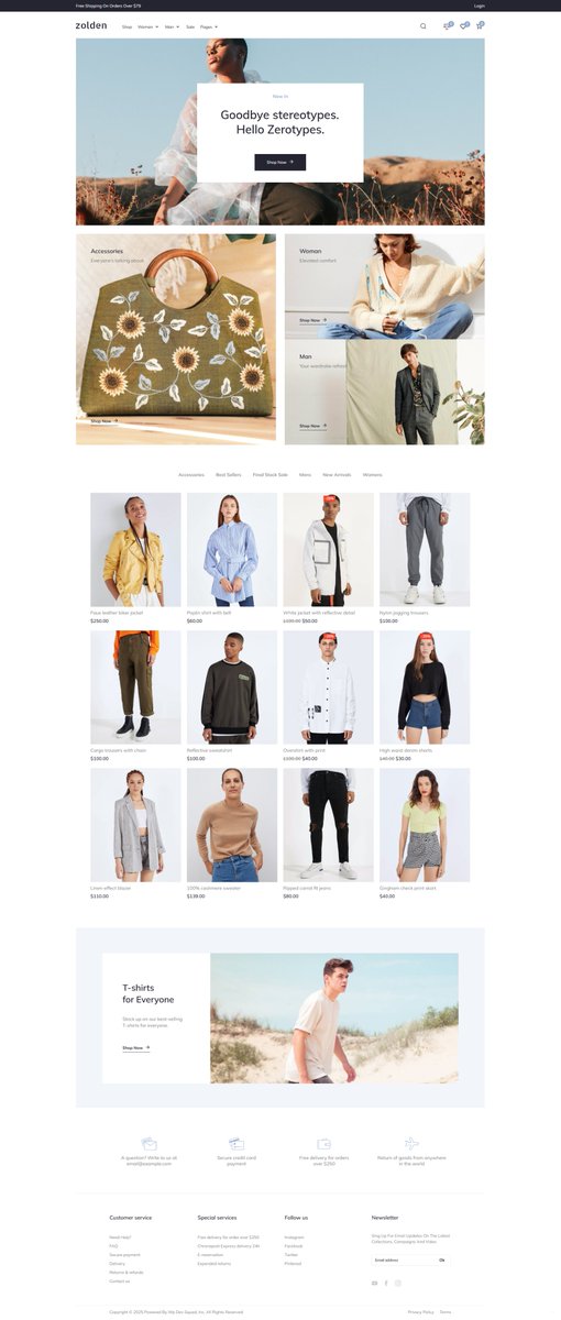 Client: USA 🇺🇸
Category: Zolden – E-commerce Website
Project Type: Clone E-commerce Site

Clean design, responsive layout, and ecommerce-ready structure.
Created for social media showcase.

#devamir74 #wpdevsquad #wordpress #wixwebsitedesigner #webflowdeveloper #seoexpert