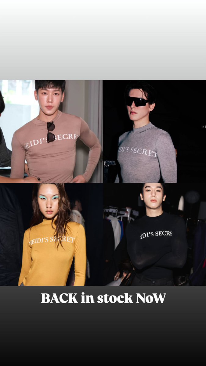 lukyimofWar's tweet image. BACK in stock Now

IG: heidisecret

#EFW2025xหยิ่นวอร์ 
HEIDISSECRET LOPTEL YINWAR 
#ELLEThailand #EFW2025
#warwanarat W.Wanarat #หยิ่นวอร์