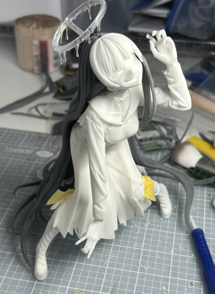 ツルギ仮組みしてみました！ レジンキャストをメインパーツとした、 3D