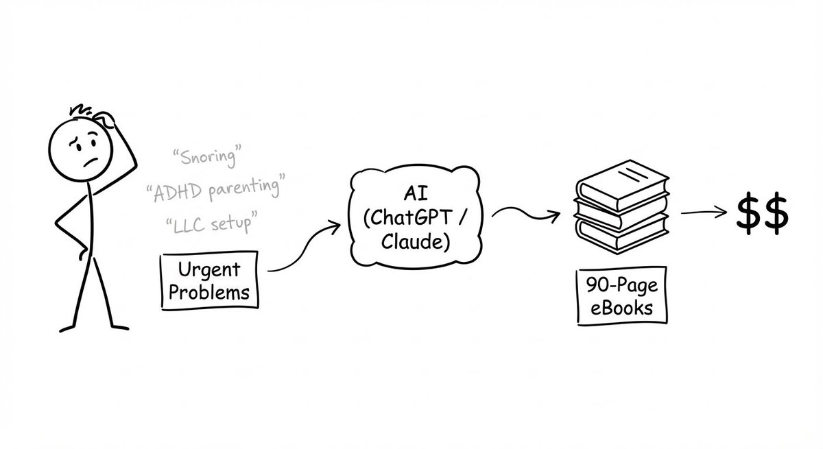 TommiPedruzzi's tweet image. I'm not a writer.

But I made $39,000 in 29 days selling eBooks on Amazon

If you can use ChatGPT and have 1 hour every day.

This is how you can make at least $2000 in the first week of 2026 👇

1. Find an unsexy, but urgent problem.

Your eBook will be solving that problem.…