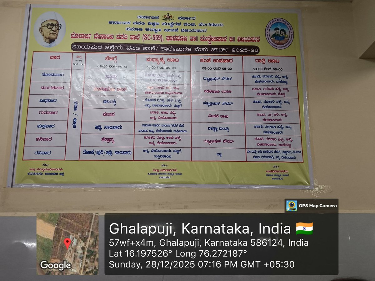 MorarjiG's tweet photo. Dinner  #SocialAudit_SWDMeals #SocialWelfare_Karnataka https://t.co/1hcrtKW7aF
