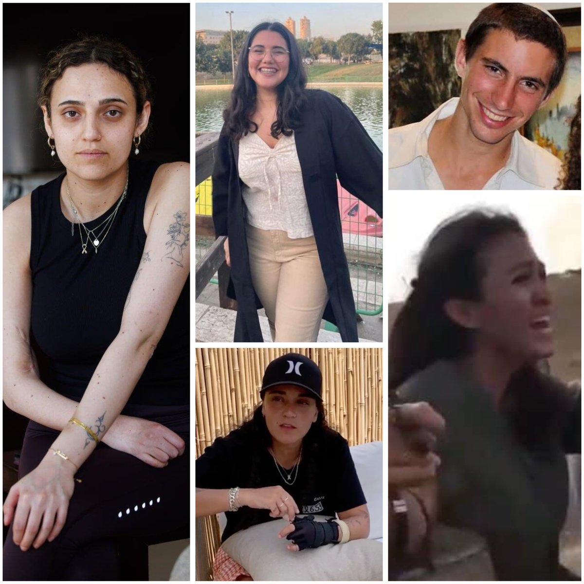 Romi Gonen was r*ped by a medical professional in Gaza who was tasked with caring for her bullet wound. Romi had to continue living in his house after the assault.

Noa Marciano was killed by a Gaza doctor who injected air into her veins and filmed it.

Emily Damari was held in