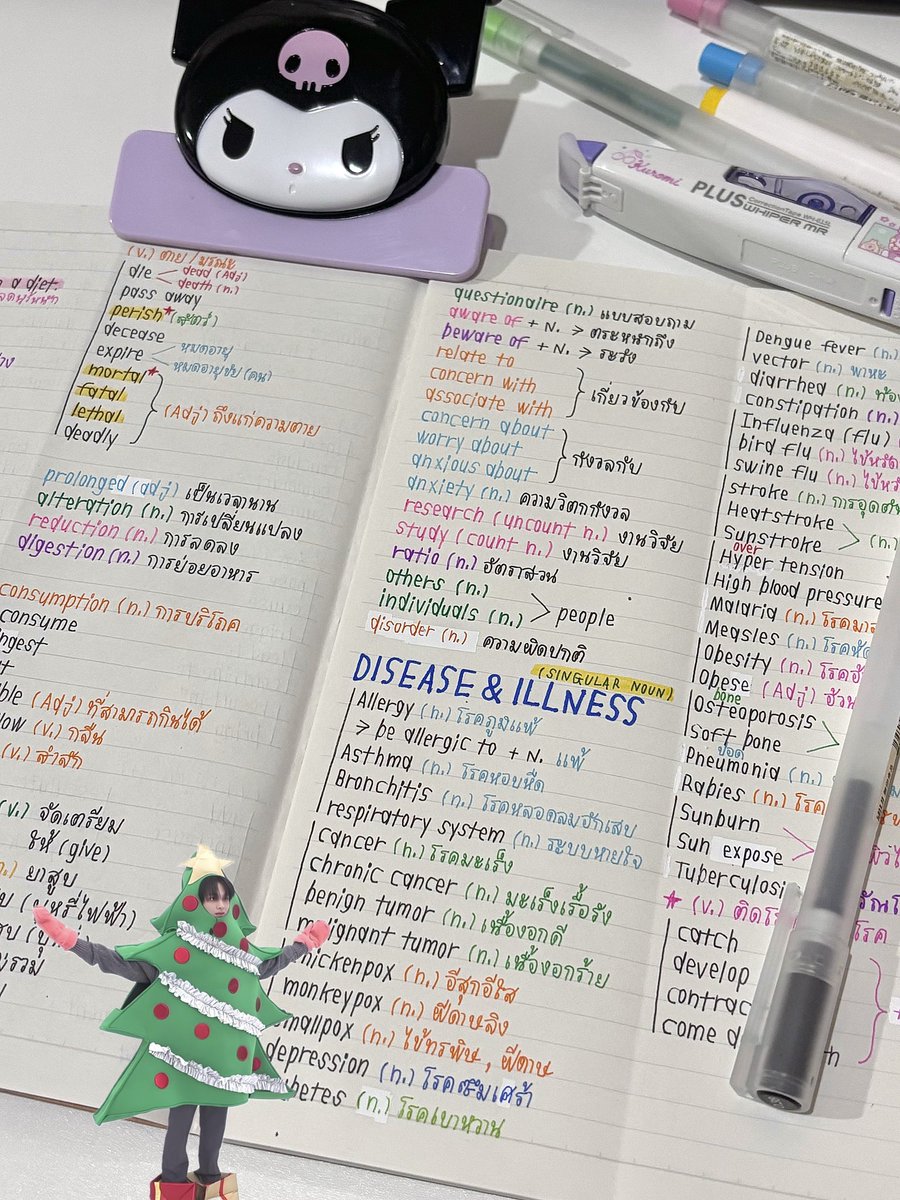 wiskyustar's tweet image. recap ศัพท์a-level พี่เกม🥰

คืออันนี้แค่เทปแรก(；◔ิд◔ิ) ป้าจะกลายเป็นเงาะละน้อง เรียนเอเลเวลคือขึ้นสมุดเล่มใหม่เลยล่ะ กลัวจบคอร์สแล้วจดศัพท์ม่ายพอ🫨🫨🫨