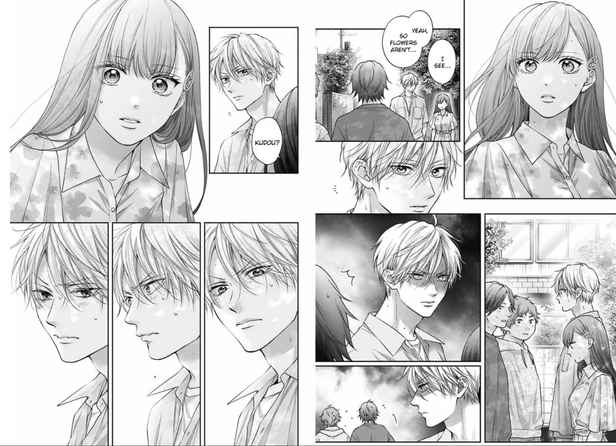 Mosule_'s tweet photo. Kudou gave them the "Why you looking at my girl" look but his reaction afterwards is priceless😭 https://t.co/9KKz9jHxFs