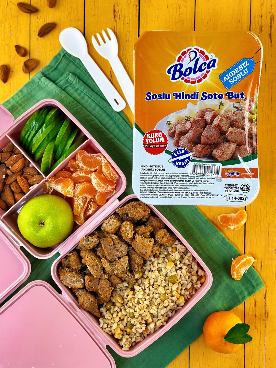 Hafta sonu keyfi biterken pazartesiye hazır mısın?
Yeni haftaya güçlü bir başlangıç için ofis çantasında taşınabilir sağlık şart 💼✨
Bulgur+Bolca Hindi Soslu Sote But hem dengeli beslen, hem gün boyu enerjini koru ⚡🍽️
Pazartesi sendromuna karşı en lezzetli önlem burada!