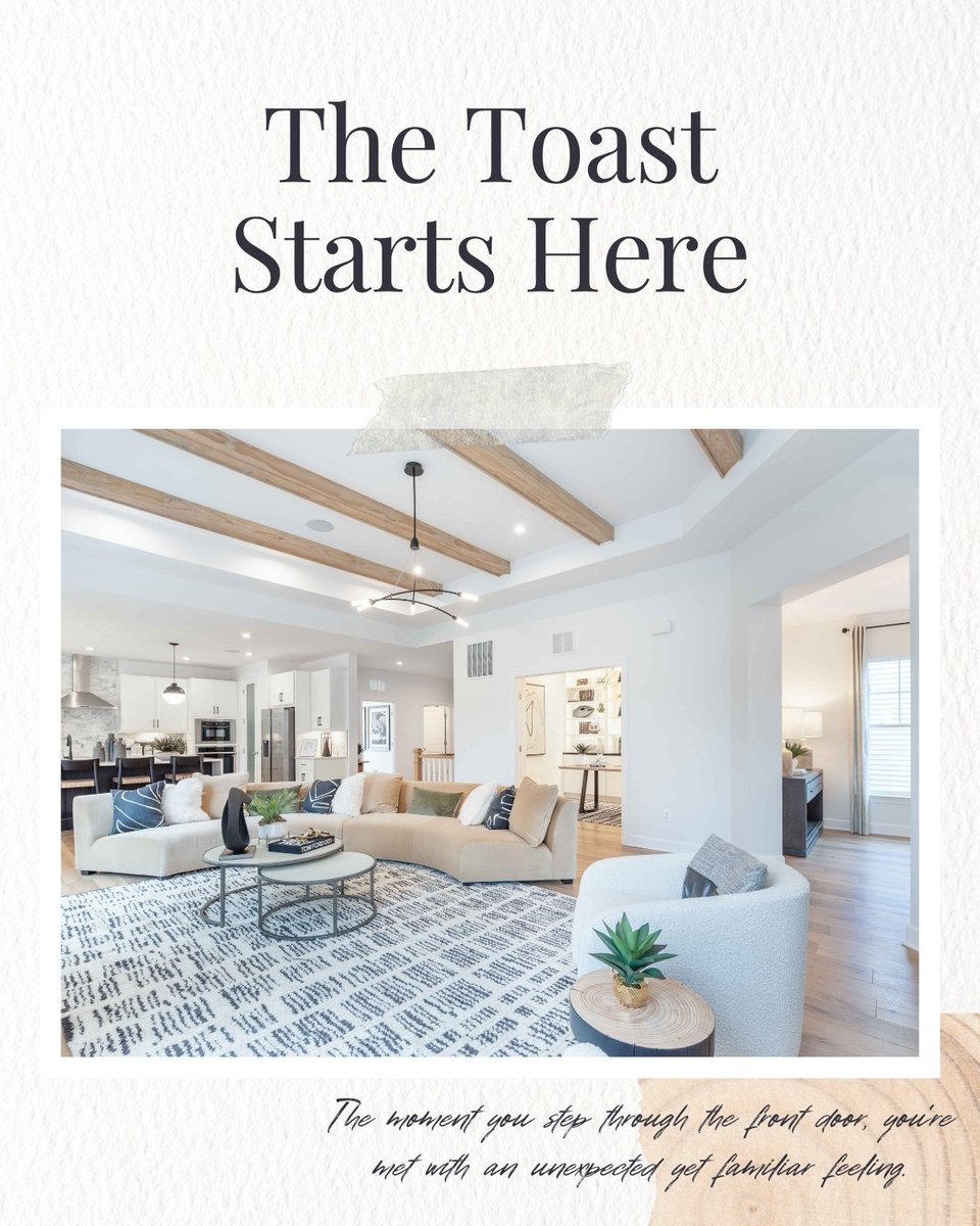 Raise your glass to the spaces that spark celebration. When you find the right home, it doesn’t just feel new, it feels like coming home.