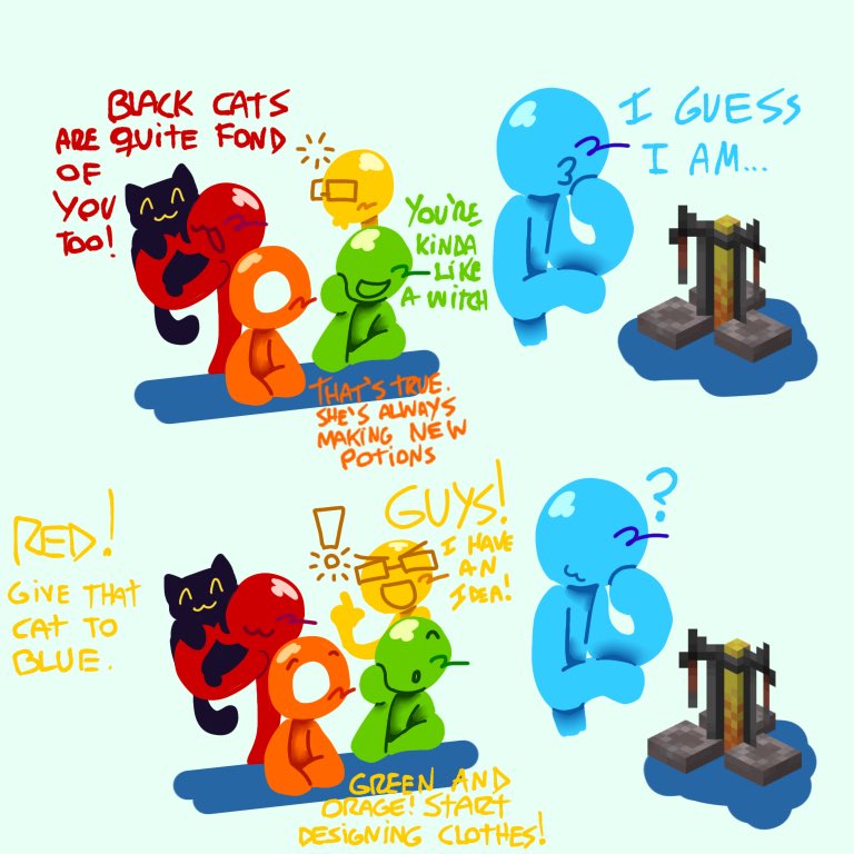 ANOTHER YEAR ANOTHER #AvAGiftExchange2025 !!!!!!!

My gifter doesn’t have a twitter, but I’m so happy with the result of their request of a Witchy Blue that I want to post here!!! :3 

#AlanBecker #AvA #AvM