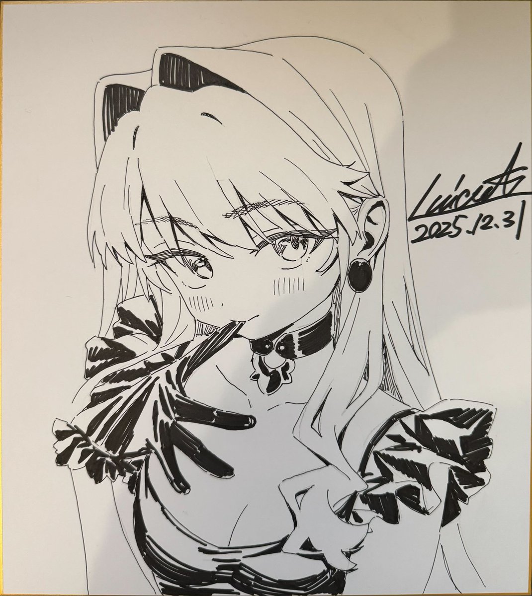 (お値下げ◯)るいせんと　サイン色紙