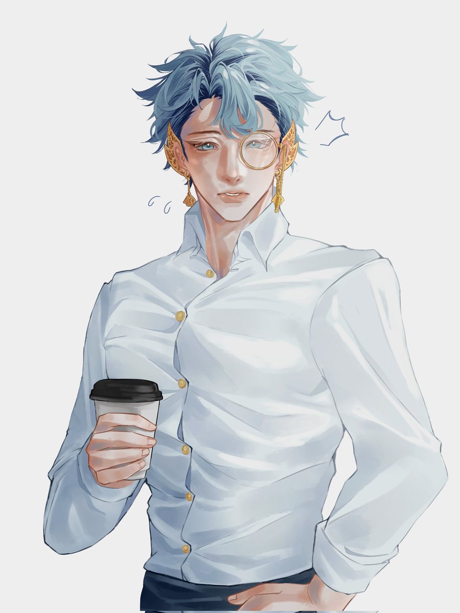 drickai's tweet image. morning coffee sambil ngelamun 
#NakuLukis