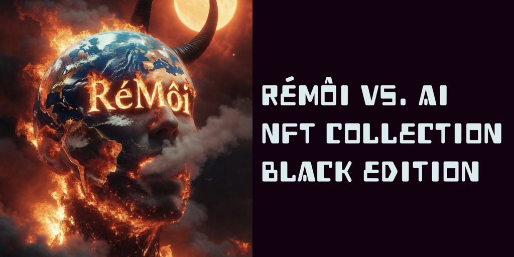 RéMôi vs. AI - Black edition
🚀 This NFT collection was born to send a signal to humanity 🌍 about how artificial intelligence can be developed. 👀
It’s very simple: white or black. 🤍🖤
exchange.art/remoiart/on-sa…