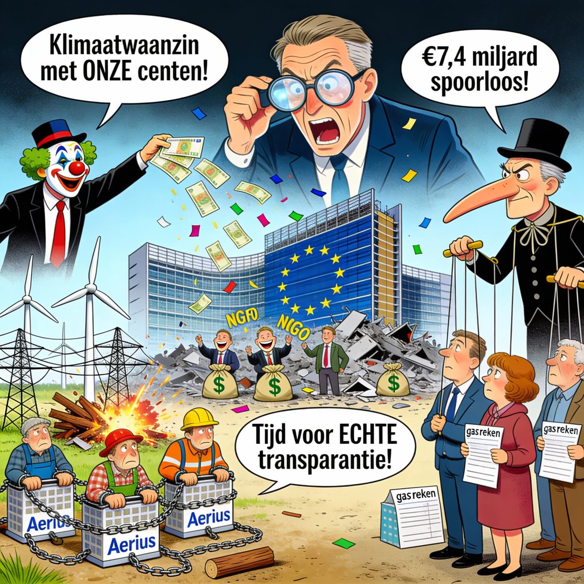 WimdenOudsten's tweet image. De Europese Commissie pompte tussen 2019 en 2023 maar liefst 17 miljard euro in subsidies voor 37.000 NGO's en lobbygroepen. De Europese Rekenkamer slaat alarm: geen fatsoenlijke controles, geen transparantie over wie wat kreeg en €7,4 miljard is spoorloos verdwenen!

En in…