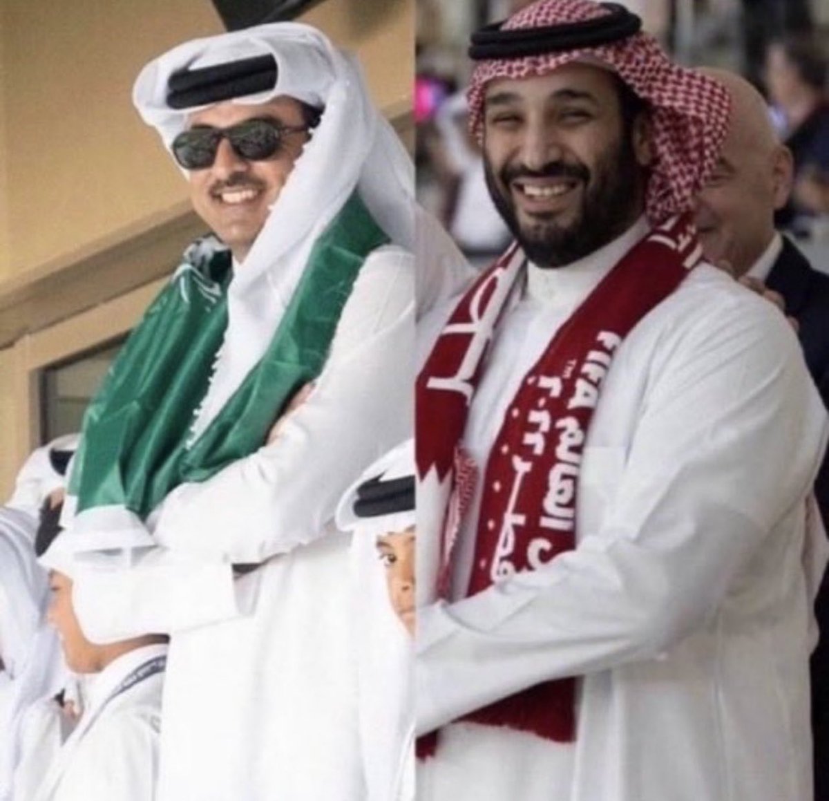 اللهم وفقهم وسدد خطاهم وسهل مساعيهم لما هو فيه خير وصلاح للأمة العربية والإسلامية 🤲 🇸🇦❤️🇶🇦👋تحياتي 
#قطر_السعودية 
#السعودية