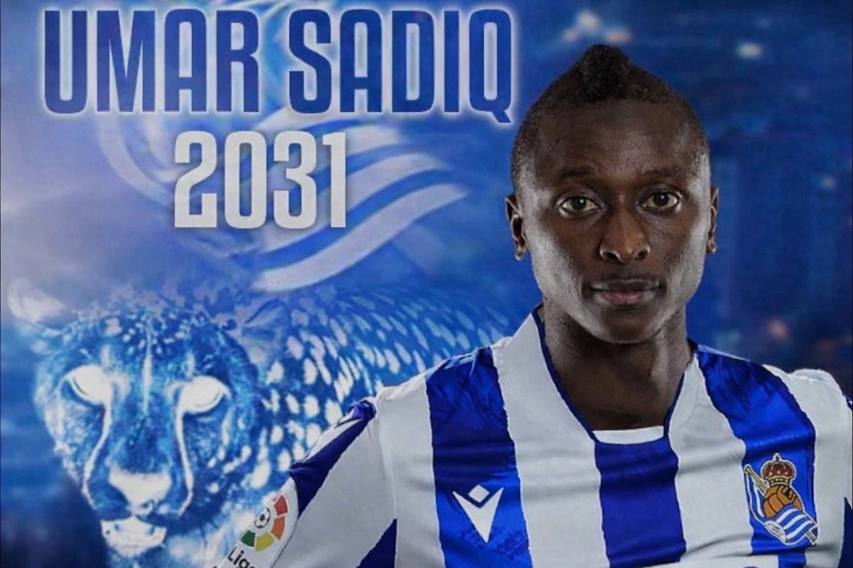 📢📢📢📢Ojo!!!! Renovación de Umar Sadiq con la #RealSociedad. 
Jugador muy comprometido con el club. 👏👏👏👏👏