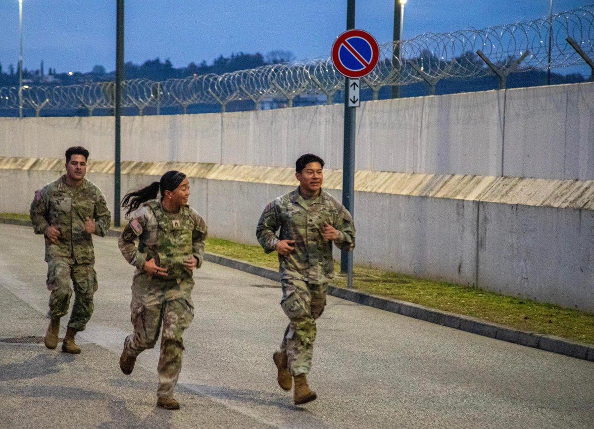 SETAF_Africa's tweet photo. #MotivationMonday: @SETAF_Africa's #NCOs getting their #PT the week after #Thanksgiving — because @USArmy standards don't take a break, and #discipline doesn't go on holiday. https://t.co/mJAoAeu2MF