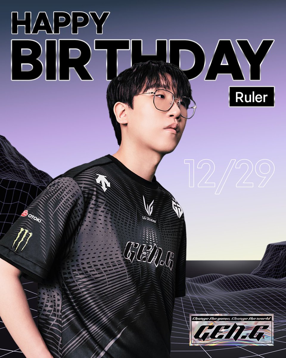 🎉 Happy Ruler Day 🎉

Ruler 박재혁 선수의 27번째 생일을 축하합니다!
