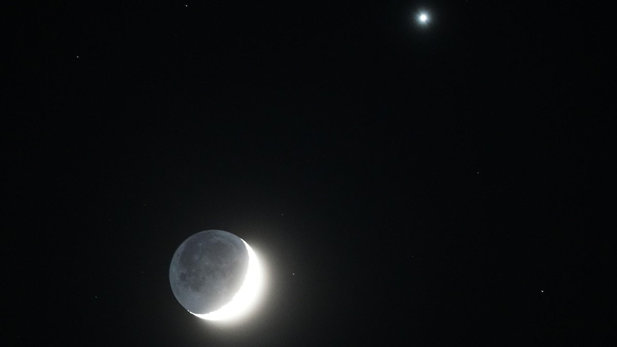 Moon and Venus