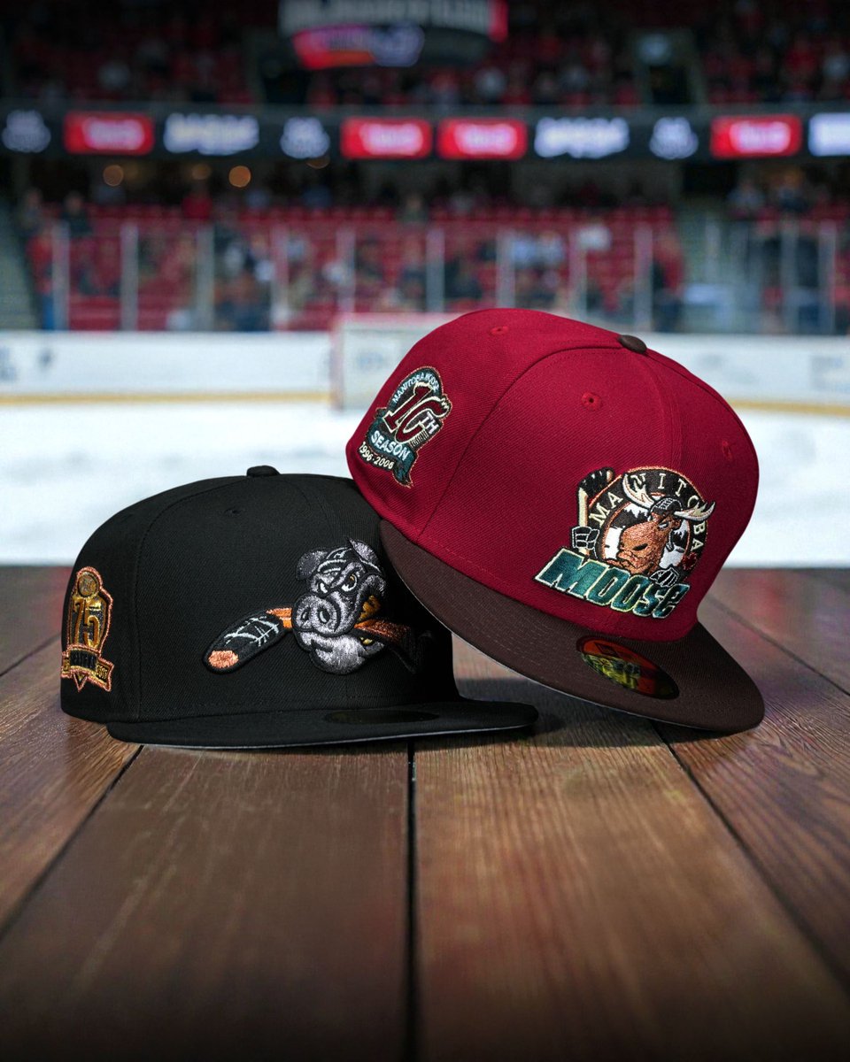 TopperzStore's tweet image. 🏒 19:00 CET / 1PM EST – AHL DROP GOES HARD 🔥  
Rockford IceHogs 🐷 in black/gold with full patch aggression  
Manitoba Moose 🫎 in deep maroon &amp;amp; teal throwback vibes

📍 Only at @topperzstoreusa – US only  
Minor league logos, major league heat.