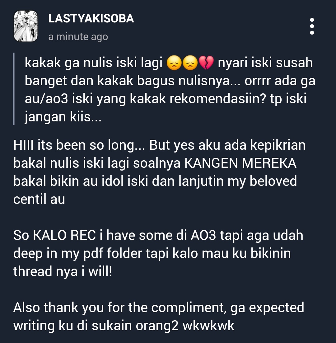 LASTYAKISOBA's tweet photo. Maybe comeback? https://t.co/1fIhWYlhK6