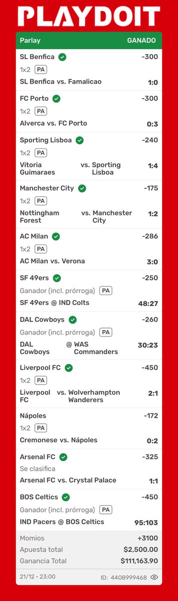 Regalaré $5000 entre los RT Y ❤️ 

 $111,000 con tan solo $2500 ✅✅✅ 

Lo que acabamos de cobrar en el grupo PREMIUM es una verdadera LOCURA 😍🐨 , estooooy loco alv 👊🏼

No me podía ir este año sin cobrar una locura como esta , GRACIAS 2025 🙏 

Allá te vamos 2026 🧧🐨