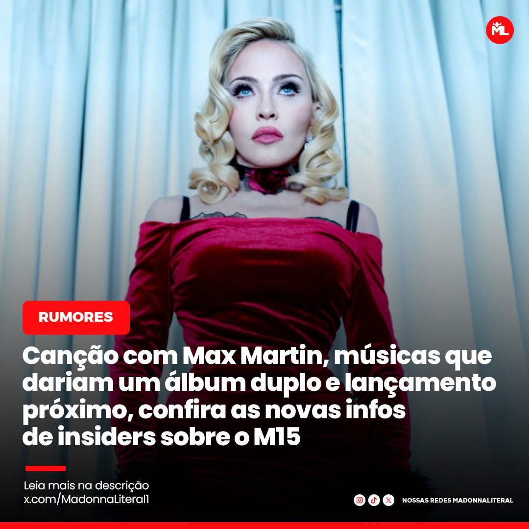MadonnaLiteral1's tweet image. Segundo informações que circulam em fóruns internacionais de fãs, Madonna estaria se preparando para anunciar novidades importantes nas próximas semanas. De acordo com o relato, um anúncio oficial aconteceria após o período de festas, e um lançamento relevante estaria previsto…