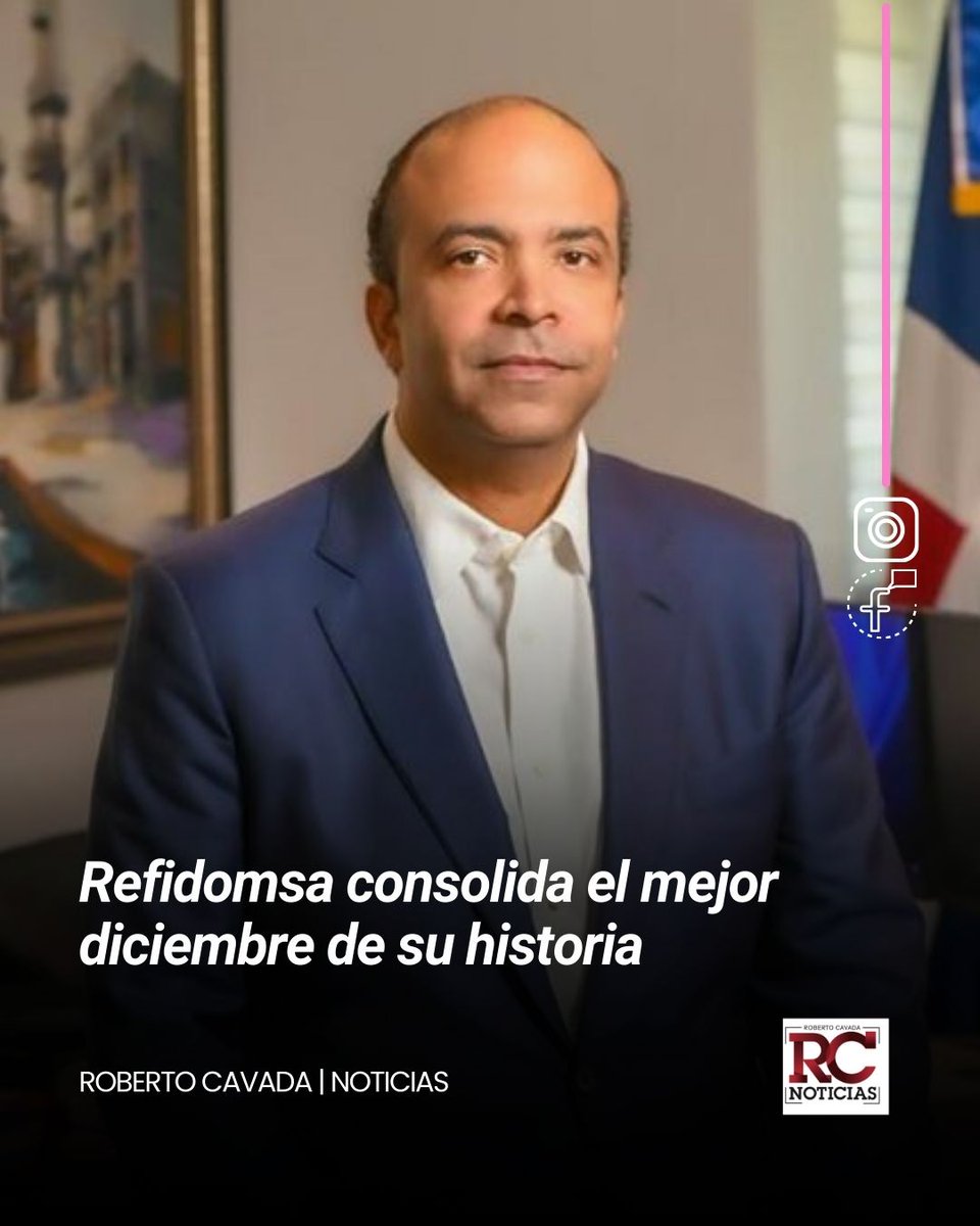 Refidomsa consolida el mejor diciembre de su historia
robertocavada.com/nacionales/202…