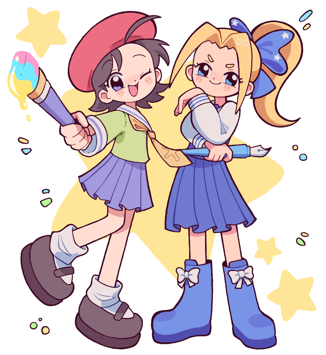 Adeleine and Celeste ⭐️

Just something random: I still have my old Kirby 64 cartridge (game where Adeleine made her debut) with my 100% save... Facing Zero Two at night when I was a kid was a truly terrifying experience lol